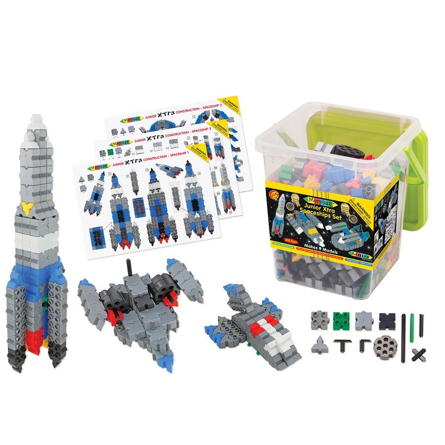 Купить Конструктор Morphun Junior Xtra Spaceships Set «Космические корабли».  Морфан 52352/26700 в магазине развивающих игрушек Детский сад