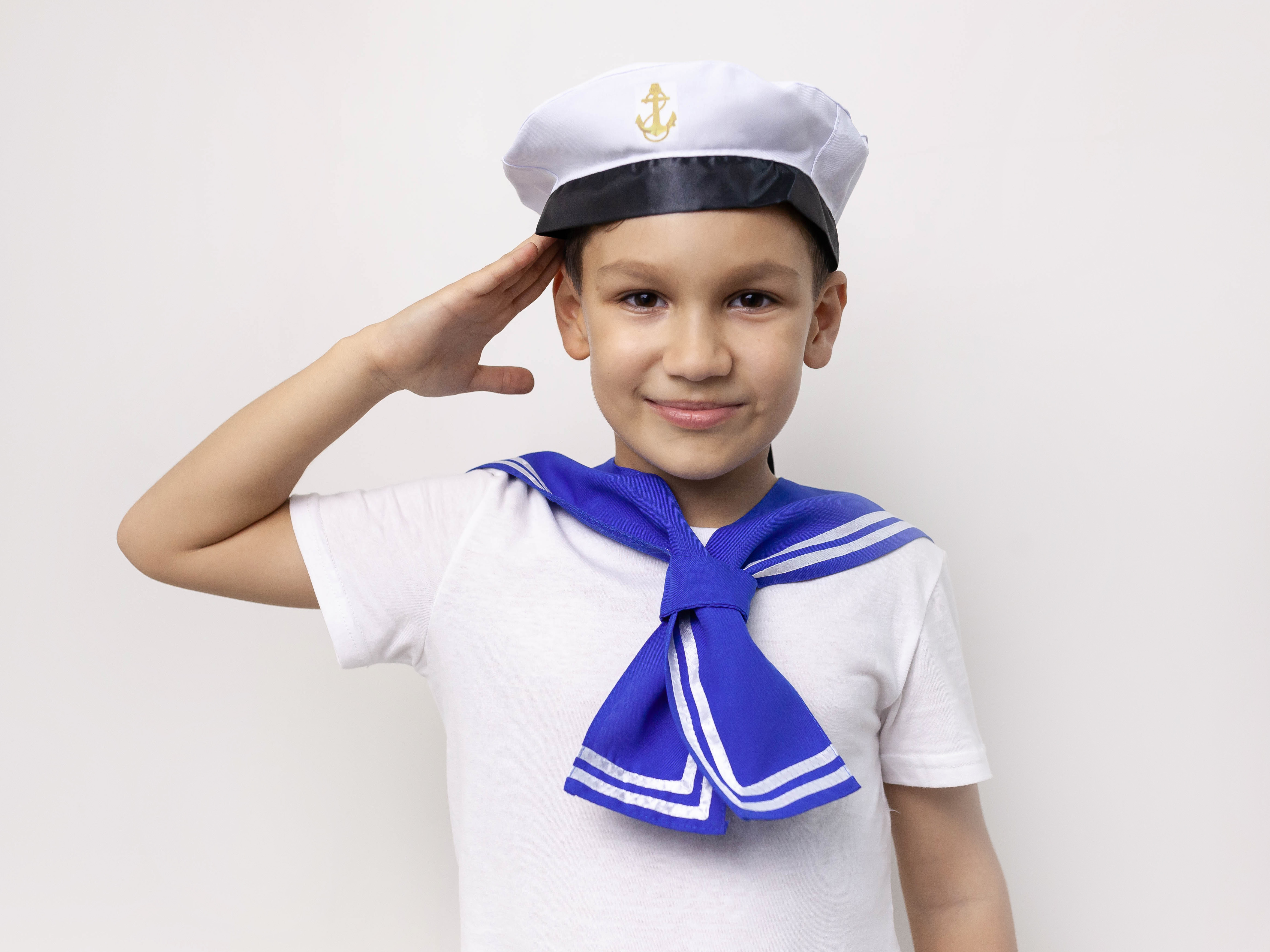 костюм моряка детский воротник и бескозырка