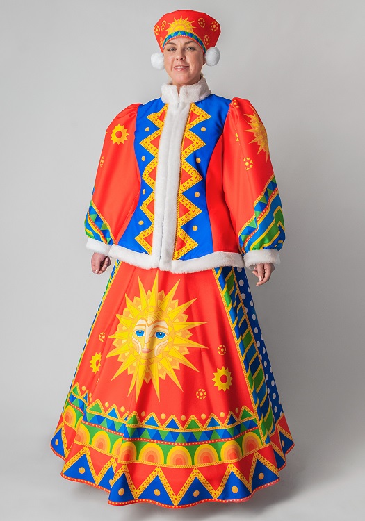 Петрушка-Скоморох костюм карнавальный, размер 44-54/рост 164-182