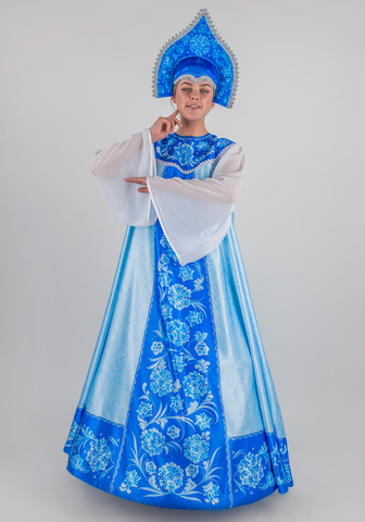 Карнавальный костюм для взрослых Снегурочка Метелица, 48 размер, Батик