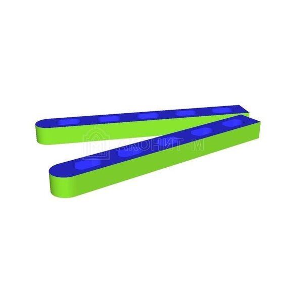 Игровые лыжи для эстафеты (на 5 человек) 250х30х20
