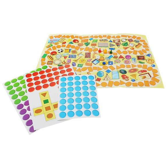Слоги, слова, фигуры. Игра с кубиком