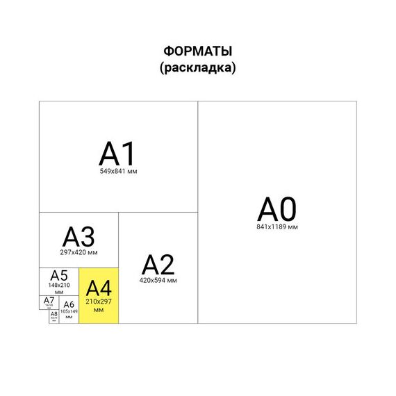Набор цветного картона А4, 8 цв.