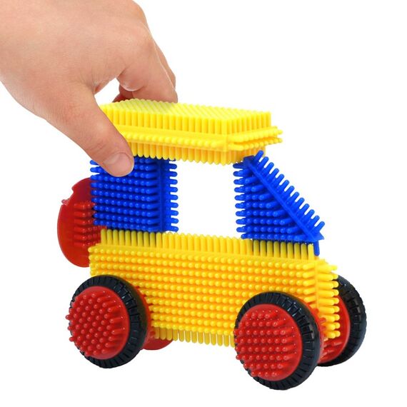 Конструктор игольчатый Pegy Bricks (100 деталей) в большом контейнере