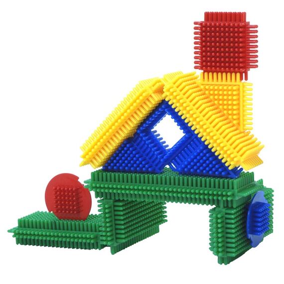 Конструктор игольчатый Pegy Bricks (100 деталей) в большом контейнере